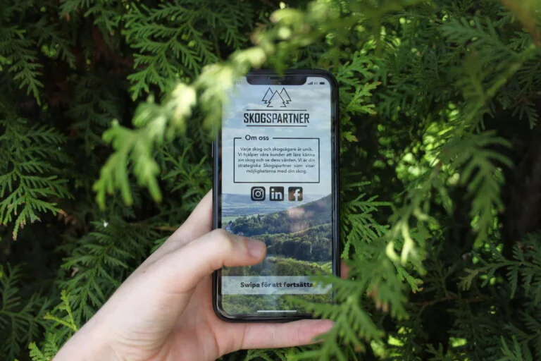 Skogspartner app lyckad lansering